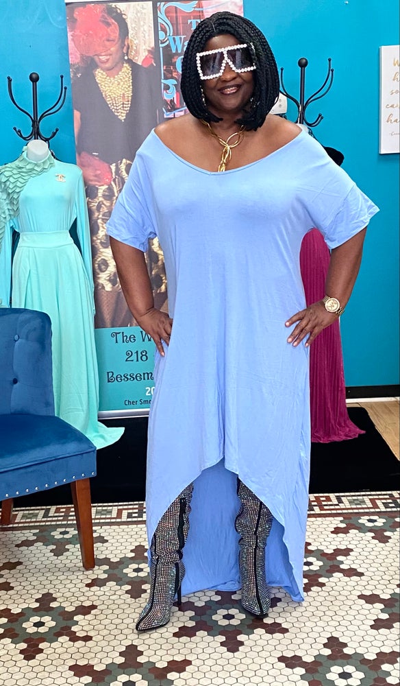 Powder Blue HiLo Top/Dress