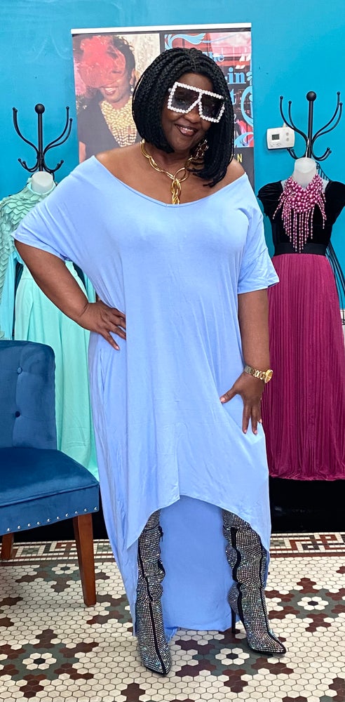 Powder Blue HiLo Top/Dress