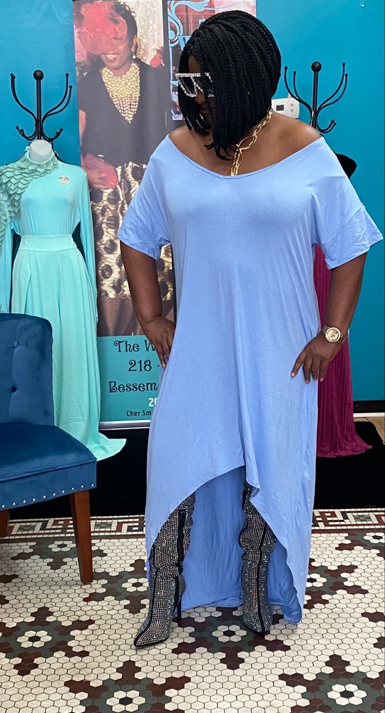 Powder Blue HiLo Top/Dress